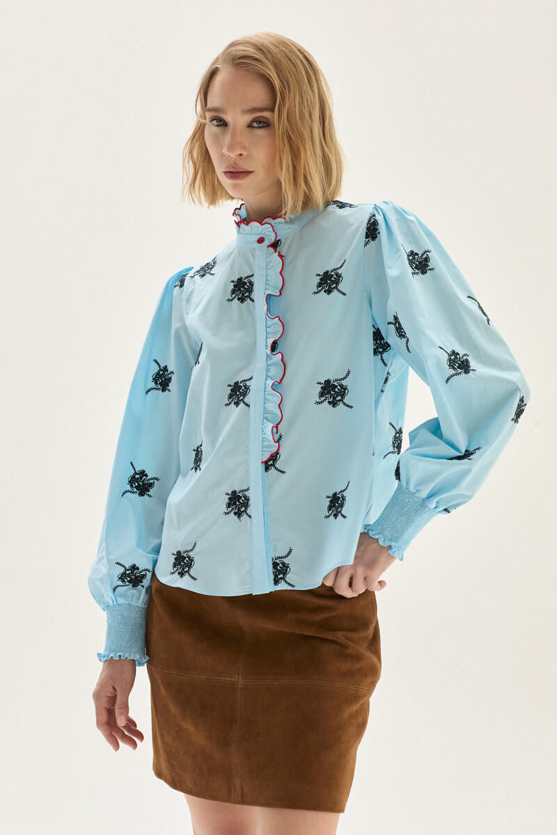 Blusa Bouquet Celeste