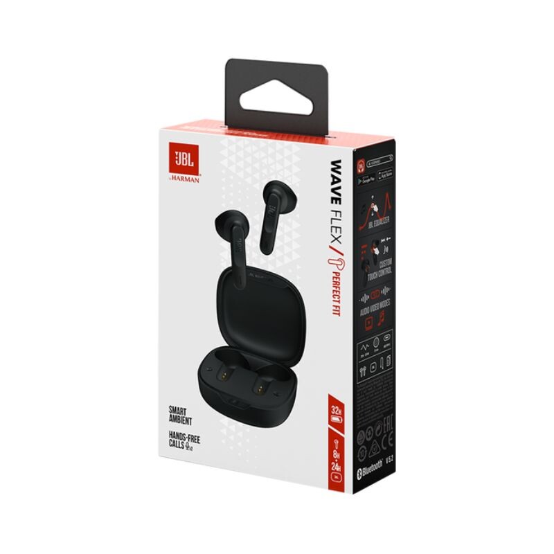 Auricular Jbl Wave Flex Black Auricular Jbl Wave Flex Black