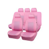 Cubreasientos Rosa Eco Cuero Con Malla 9 Piezas Cubreasientos Rosa Eco Cuero Con Malla 9 Piezas