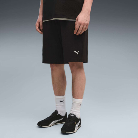 Short Ess Elevated Relaxed Material 8'' De Hombre Negro