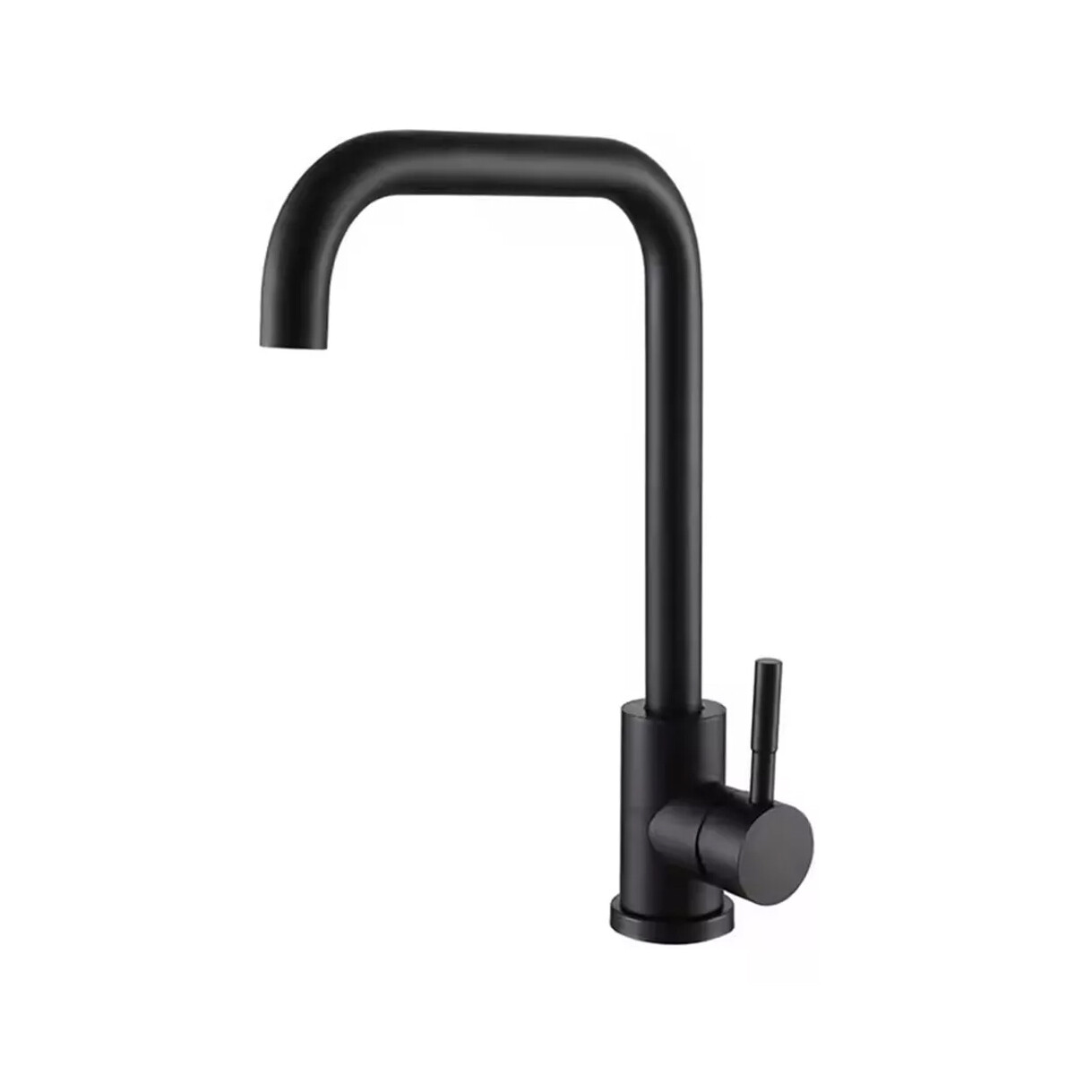 Monocomando para mesada de cocina diseño nórdico - NEGRO MATE 