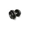 Kit 2 Mancuernas + Barra Recta Maciza 1.8m + 50 Kilos Pesas 4x10Kg 2x5Kg