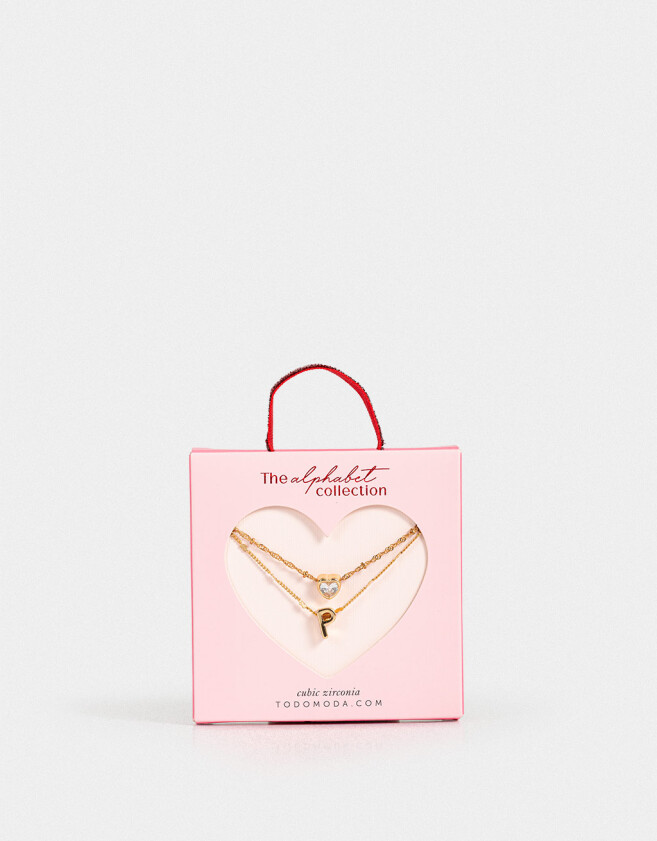 Collares Cortos Con cubic zirconia Collar Corto Cubic Inicial "p" - Dorado