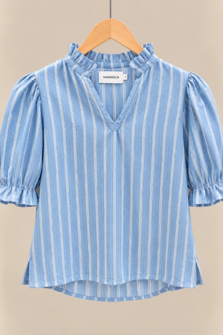 Blusa Danesa Denim Celeste Raya 2