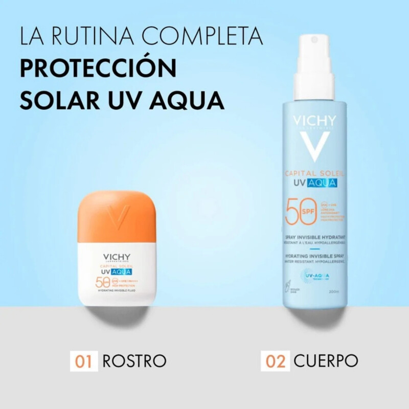 Protector Solar Vichy Capital Soleil hidratante Spf50 Invis Protector Solar Vichy Capital Soleil hidratante Spf50 Invis