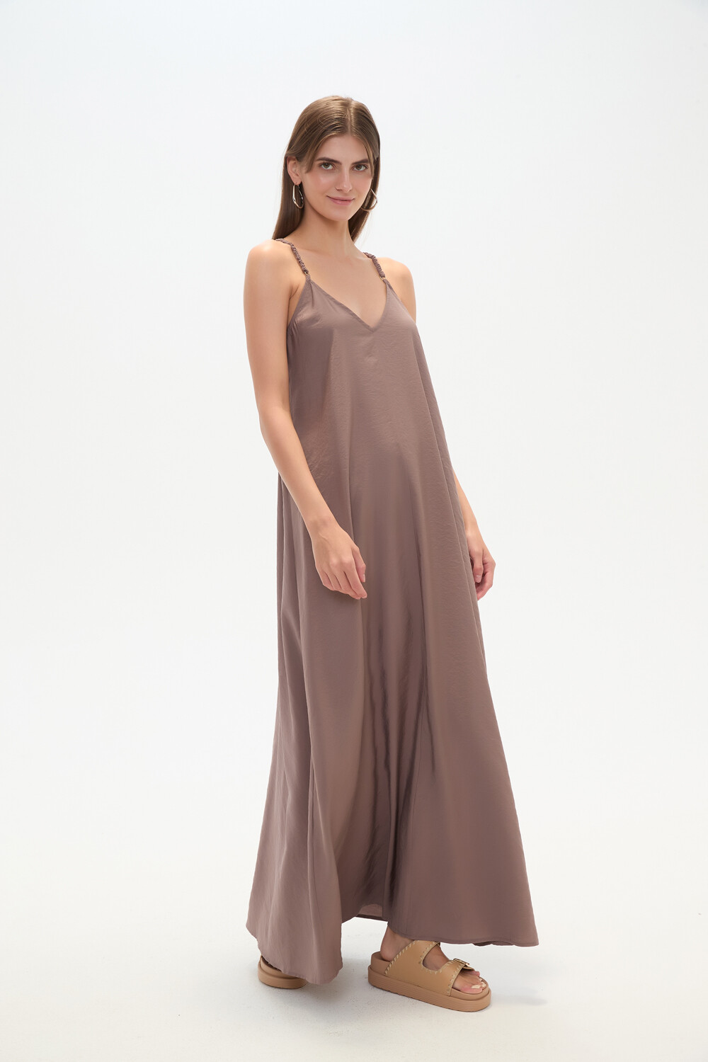 Vestido Bando Taupe / Mink / Vison
