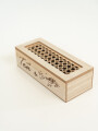 Caja Para Té Esterilla, 3 Separadores Color Unico