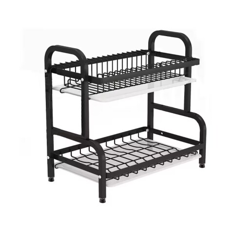 Escurridor Doble negro 42x24.50x39 cm Escurridor Doble Negro 42x24.50x39 Cm