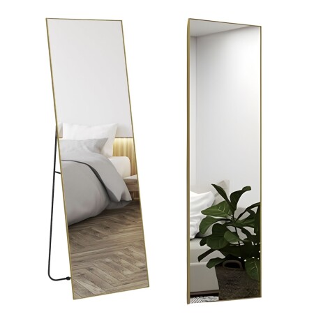 Espejo De Pie Lumax Rox Marco Rectangular 80 x 180cm Dorado