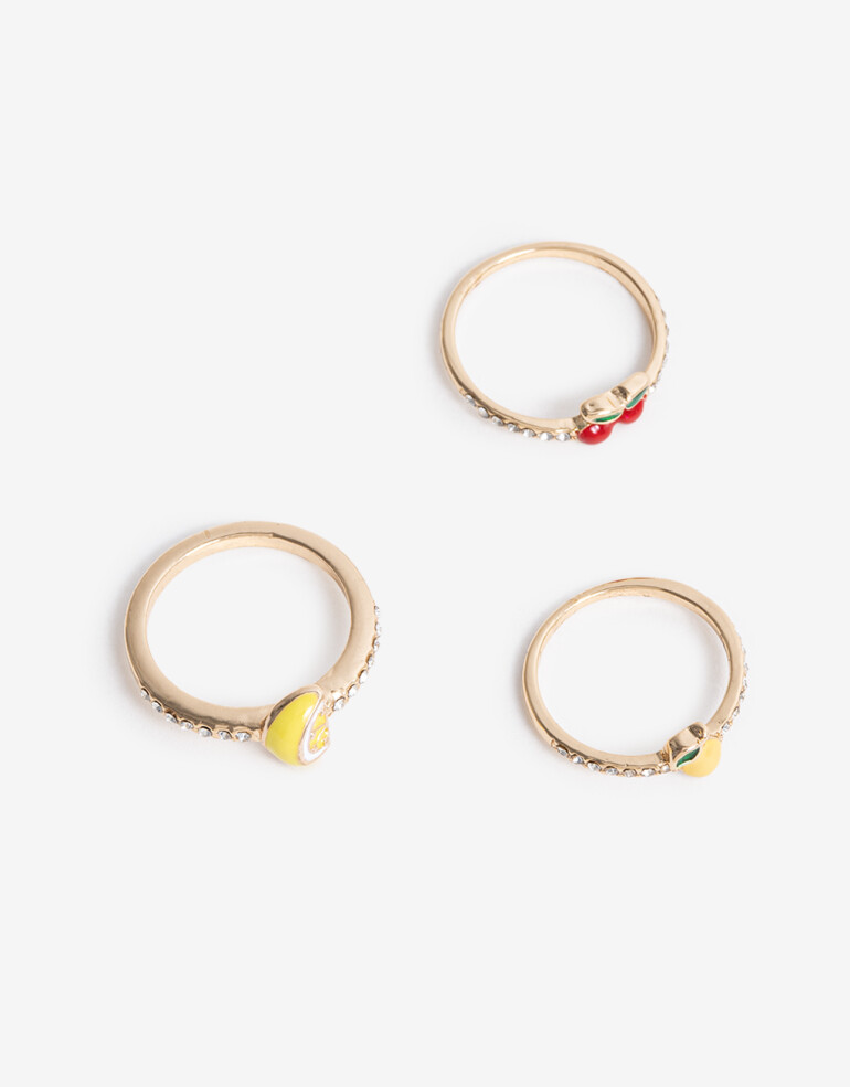 Sets Anillos Color Sets Anillos Tutti Frutti - Combinacion Multicolor