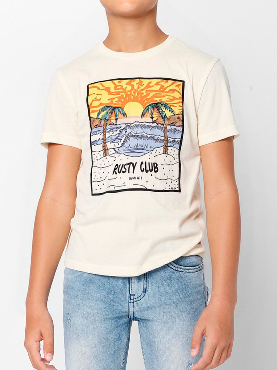 T-SHIRT CRATER TEEN RUSTY - Blanco 