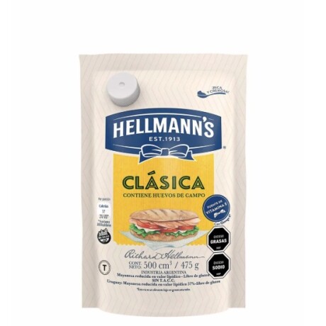 Mayonesa Hellmann's 500 ml Mayonesa Hellmann's 500 ml