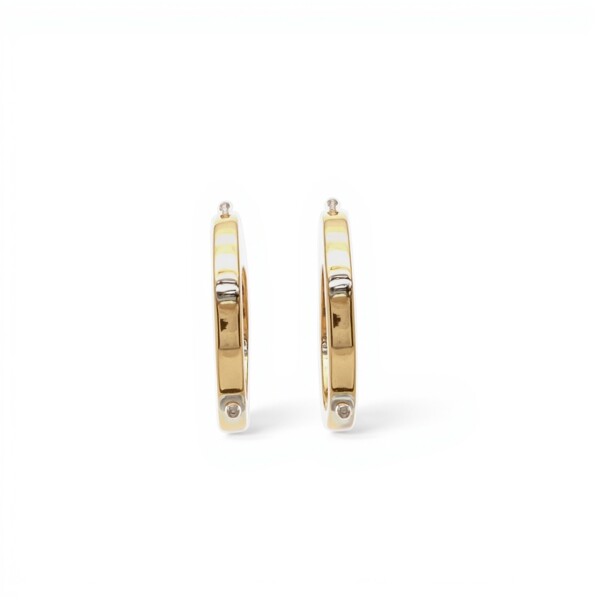 Caravanas Cartier aros de oro - Oro bajo - Sin piedra - CA8402 sinpiedra