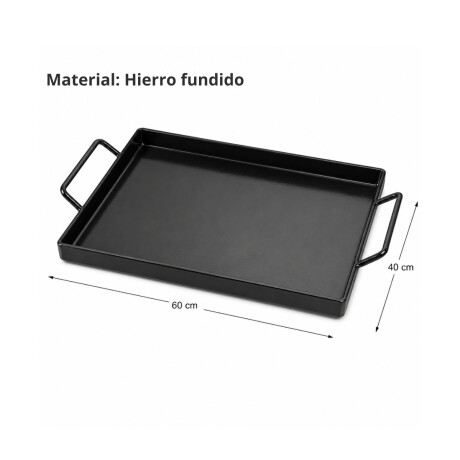 Plancha de hierro lisa 40x60 cm Plancha de hierro lisa 40x60 cm