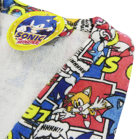 Bata de Baño Infantil Velour Sonic Talle P al G MULTICOLOR
