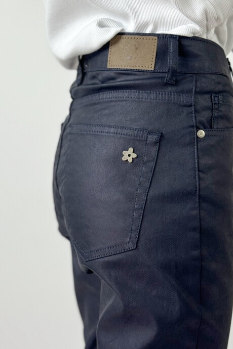 PANTALON ENGOMADO LUNA Azul
