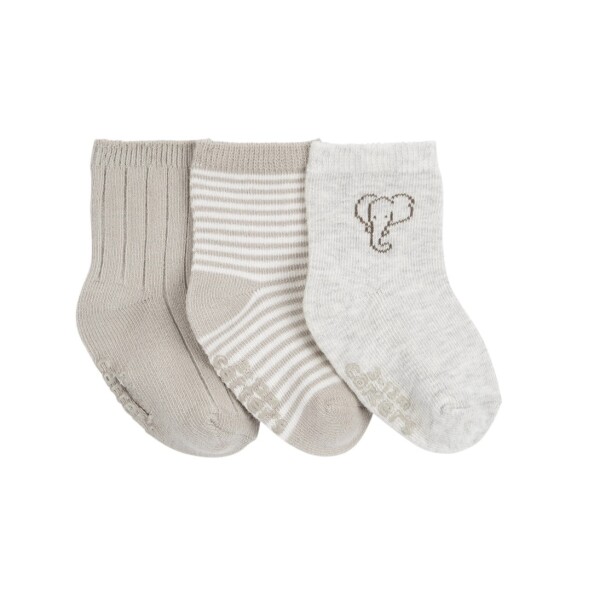 set X3 medias Carters Elefante gris set X3 medias Carters Elefante gris
