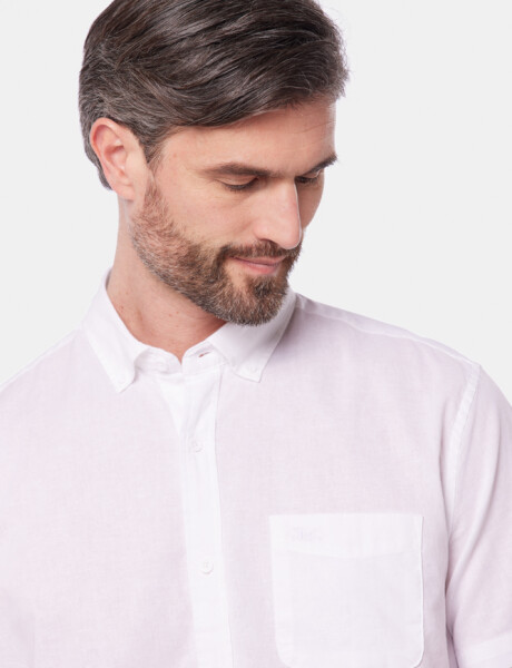 CAMISA DE LINO Blanco