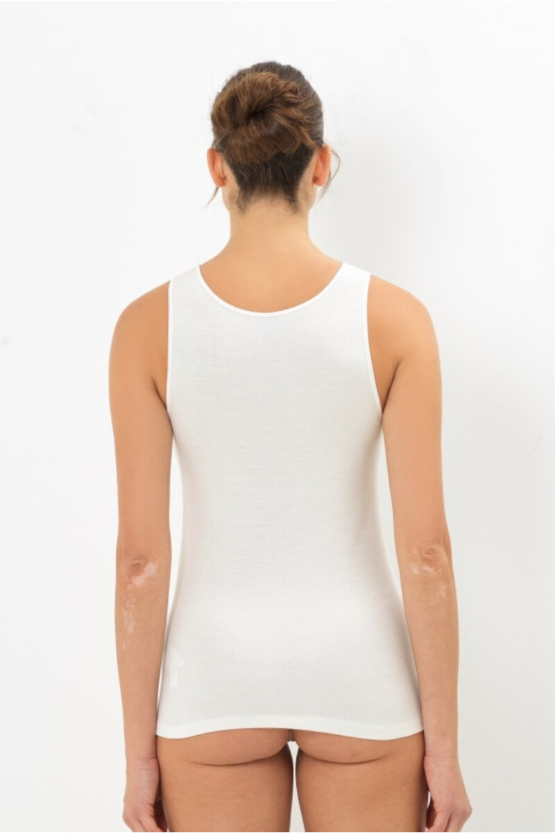 MUSCULOSA LANA Y ALGODÓN CHAMPAGNE