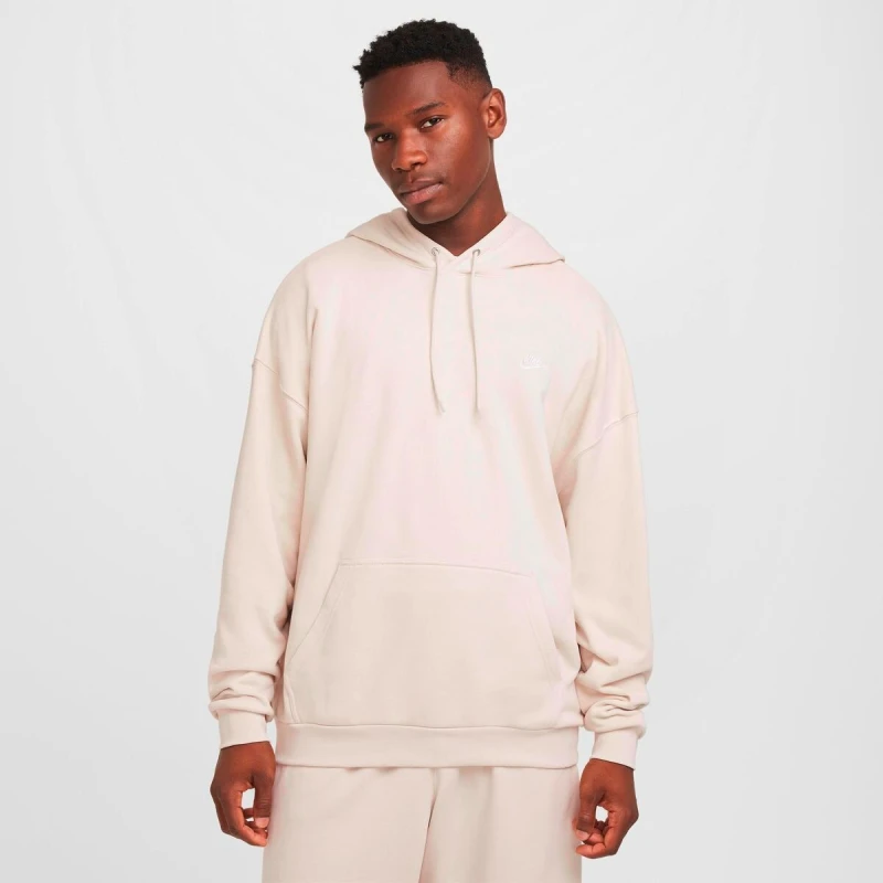 Abrigo Nike Club Ft Oversized de Hombre Blanco