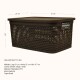 Set x3 Caja simil ratán 7,5lts CHOCOLATE