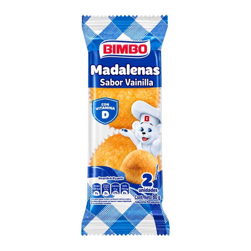 Bimbo Madalena Vainilla 80g Bimbo Madalena Vainilla 80g