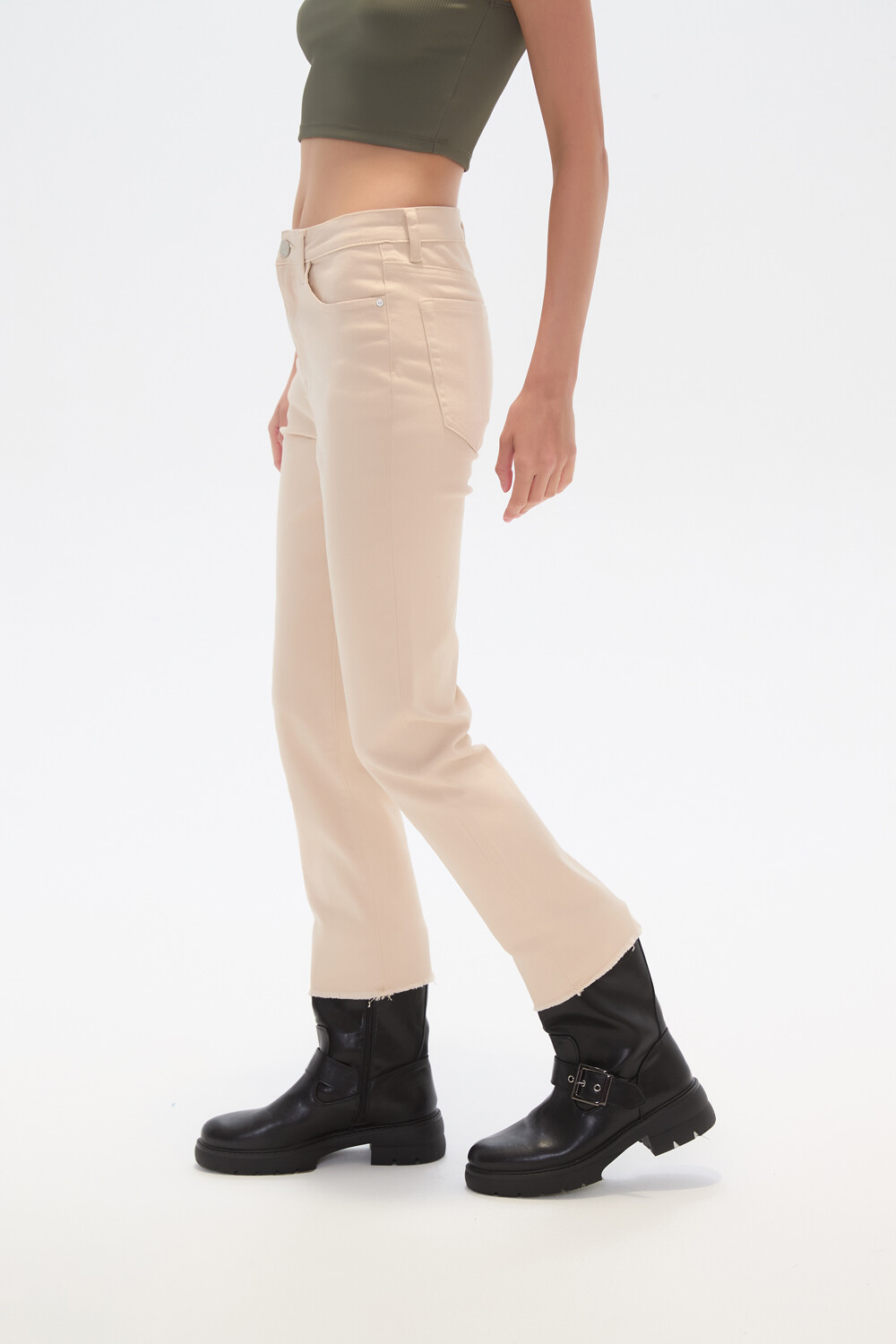 Pantalon Calendre Beige Claro