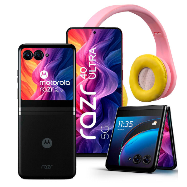 Celular Plegable Motorola Razr 40 Ultra 12/512 Gb 5g + Auriculares Inalámbricos E7s COMBO MOTOROLA EAZR 40 ULTRA + REGALO