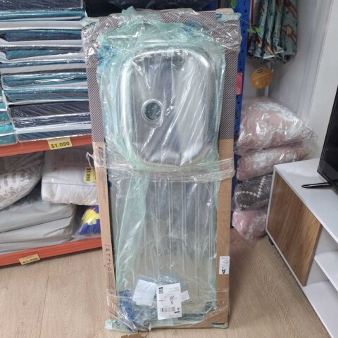 [OUTLET] Pileta Mesada Izquierda Fregaderos de sobreponer Tramontina Filo 40 FX EX 120x50 cm 93415/500 - ABOLLADA [OUTLET] Pileta Mesada Izquierda Fregaderos de sobreponer Tramontina Filo 40 FX EX 120x50 cm 93415/500 - ABOLLADA