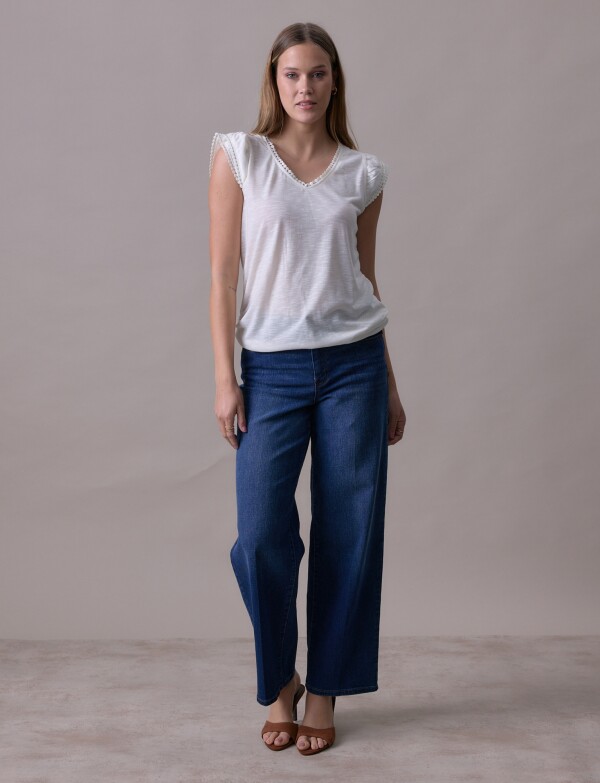 Remera Puntilla CRUDO