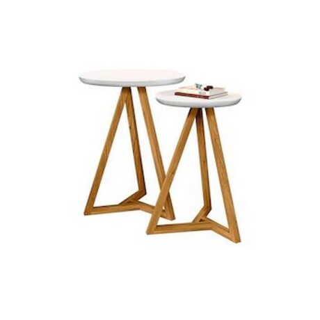 MESA LATERAL NATIVA CLASSIC BLANCO/ALMENDRA MESA LATERAL NATIVA CLASSIC BLANCO/ALMENDRA