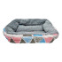 Cuna Cama Cucha Mascota Perro Gato Rectangular 70 X 48 Variante Triángulos