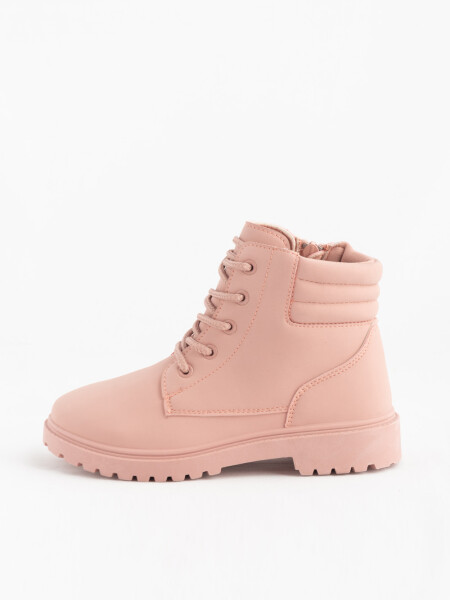 Bota acordonada Rosa
