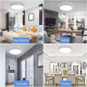 Luminaria Plafon Led Circular 30cm Metal Iluminacion Luz Blanco