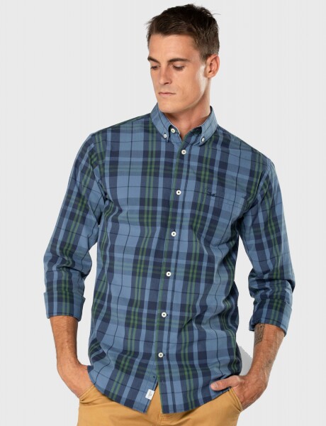 CAMISA CUADROS Piedra