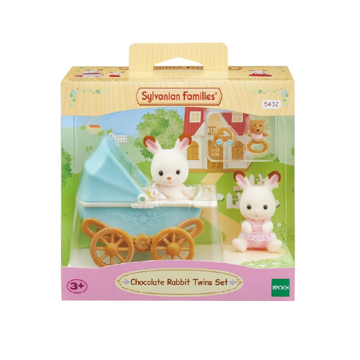 Chocolate Rabbit Twins Set (New Pram) - Único 