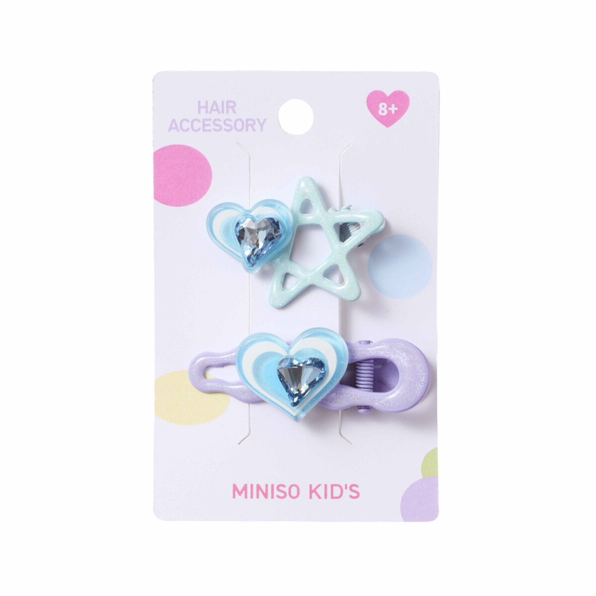 Broche star 2pcs - celeste 