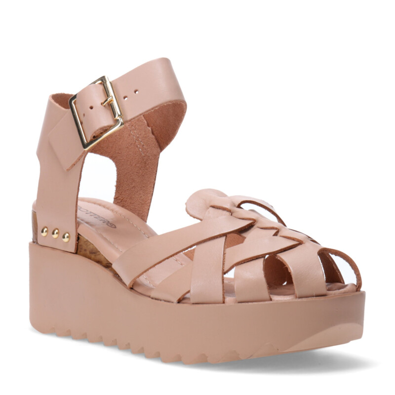 Sandalias de Mujer Bottero tiras c/hebilla Marrón - Marrón Claro