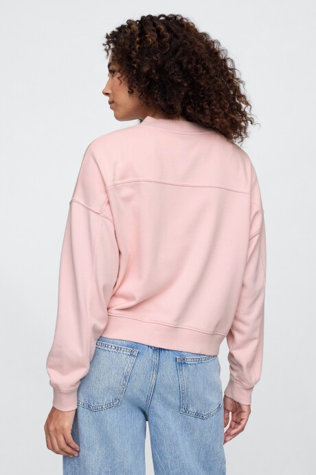 Buzo Deportivo Logo Gap Mujer Misty Rose