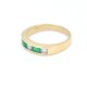 Anillo en oro 18k brillantes y esmeraldas Anillo en oro 18k brillantes y esmeraldas