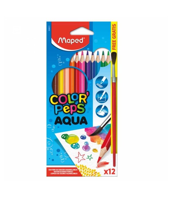 LAP.MAPED COLOR´PEPS ACUARELABLES x12 Único