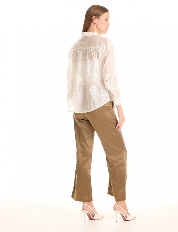 Camisa Bordada CRUDO