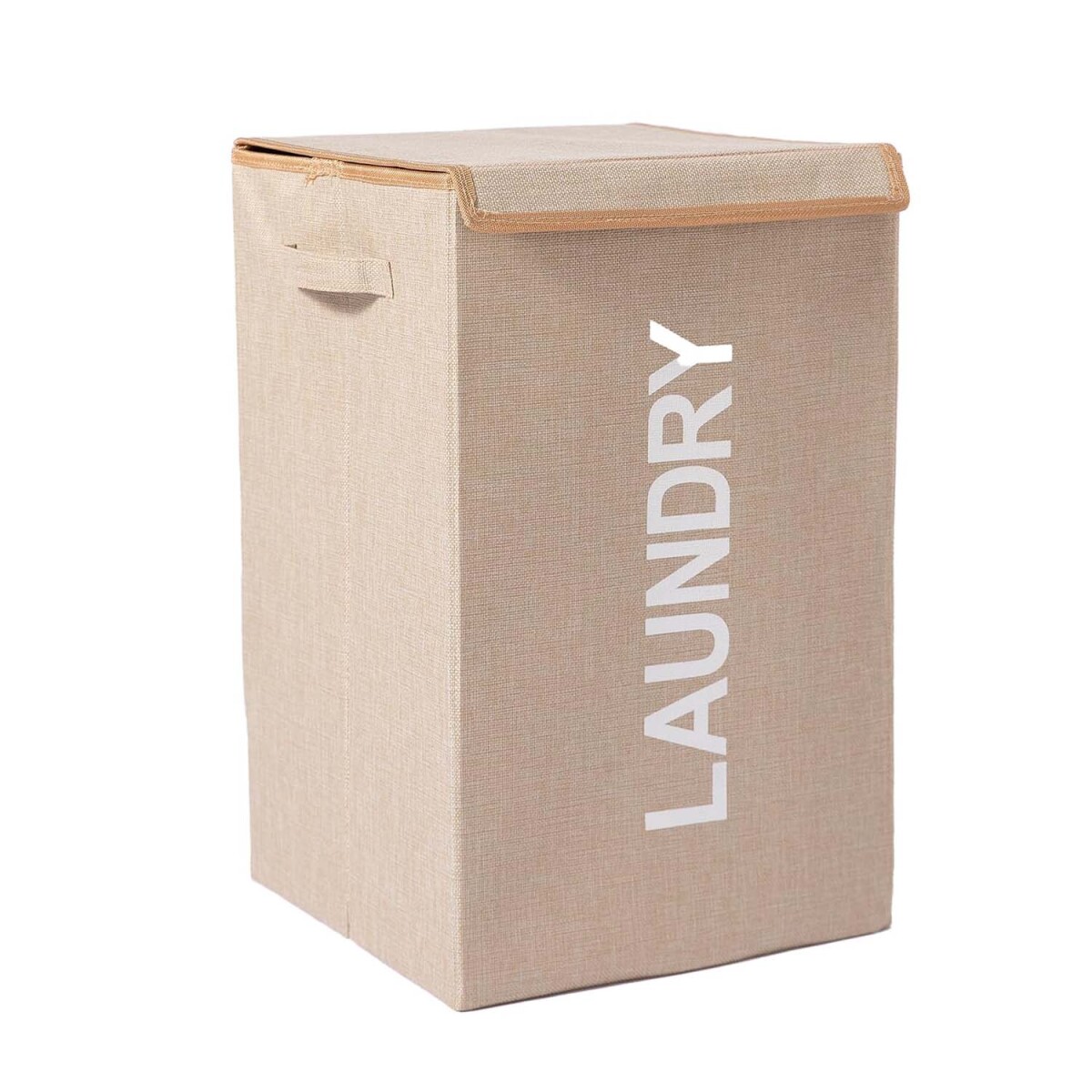 Cesto Canasto Plegable de Tela p/Lavandería Hogar Laundry - Beige 