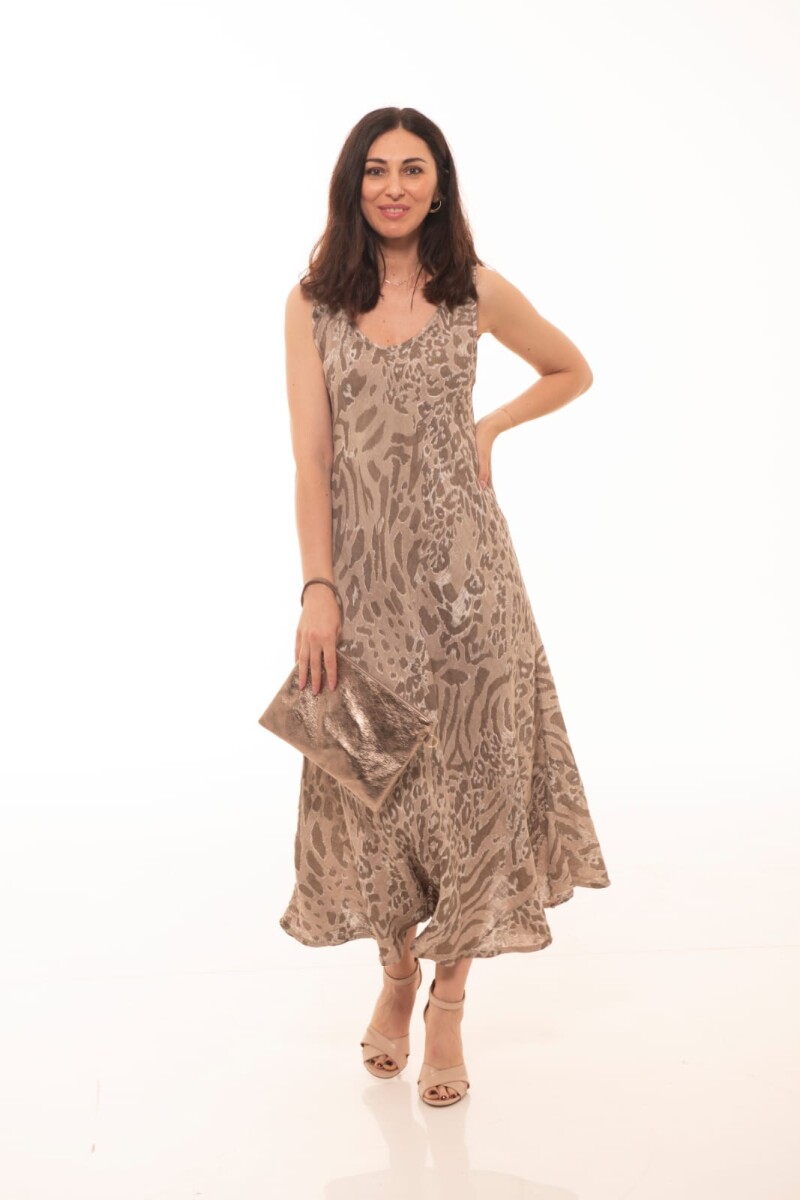 Vestido Styl - Marrón 