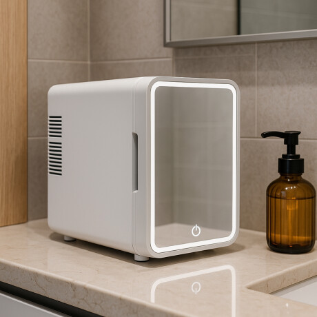 Heladerita con espejo y luz led Blanco