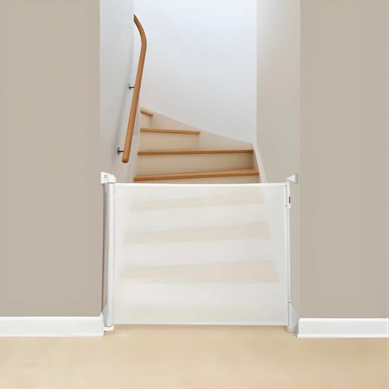 Puerta Flexible Lumax con Malla Retráctil de Seguridad Blanco