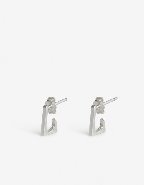 Aros Argollas Metal Argollas Plata 925 - Plateado