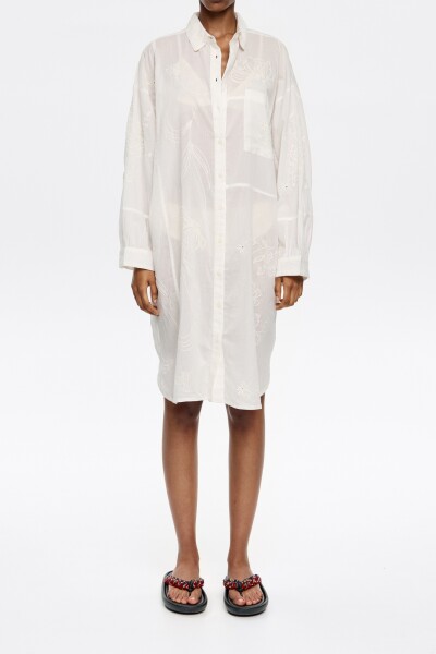 VESTIDO CAMISERO Blanco