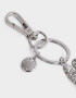 Llavero Metal Llavero Y Charm Teddy Strass - Plateado