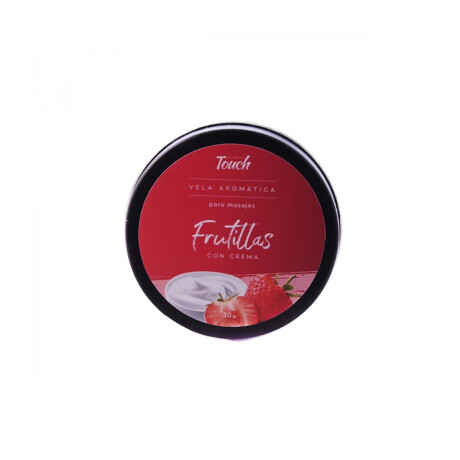 Vela Aromática De Frutillas Con Crema Vela Aromática De Frutillas Con Crema